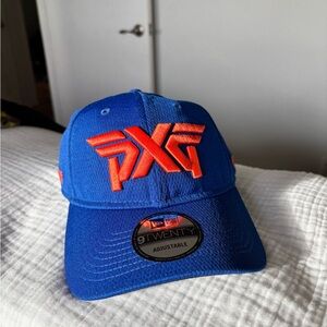 PXG Vibrant Blue Cap with Orange Logo